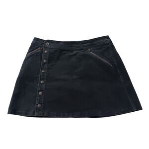 KUHL Corduroy Mini Skirt 8 Fine Wale Gray Pockets School Vacation Casual Holiday